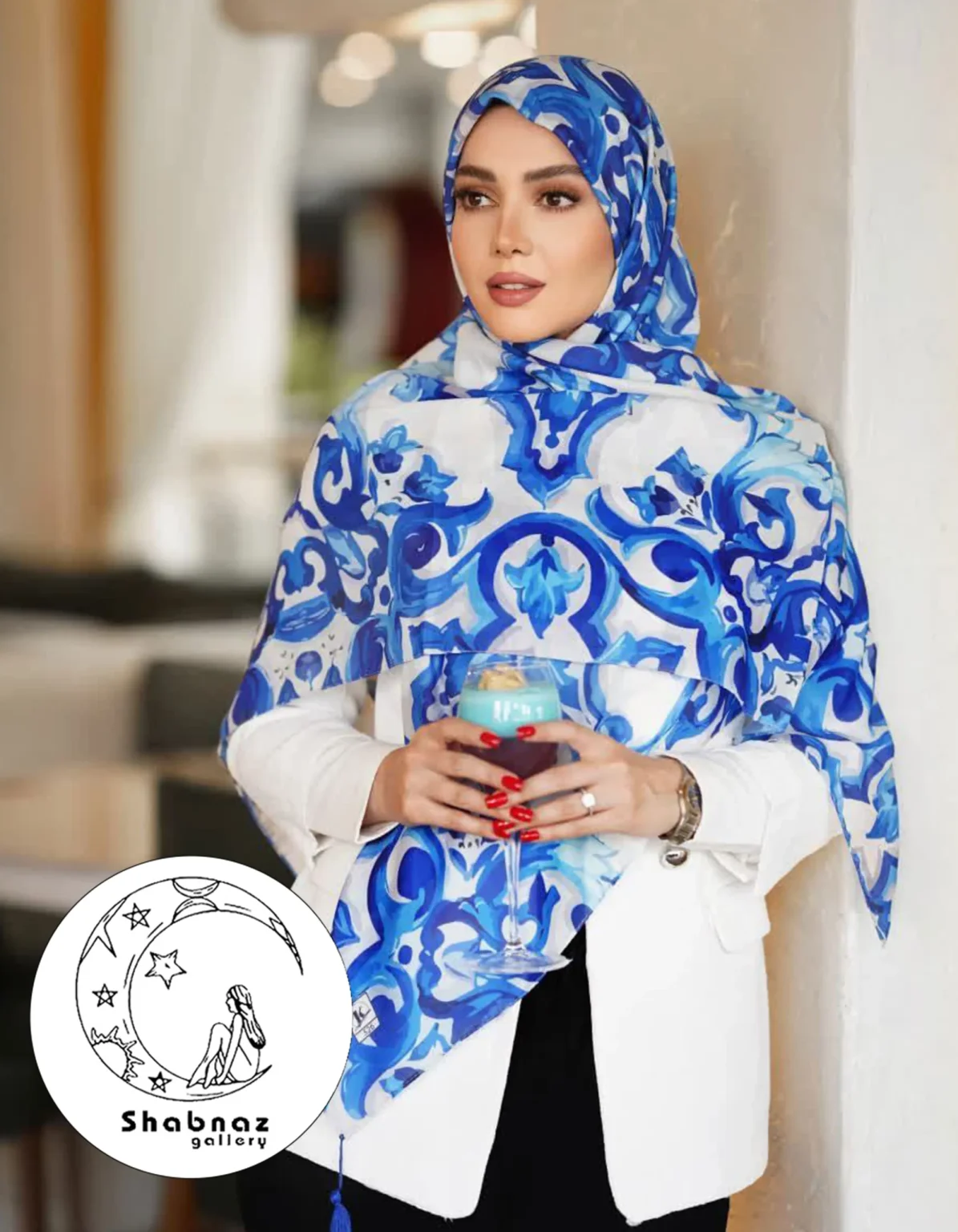 روسری نخی کندیس کد 018