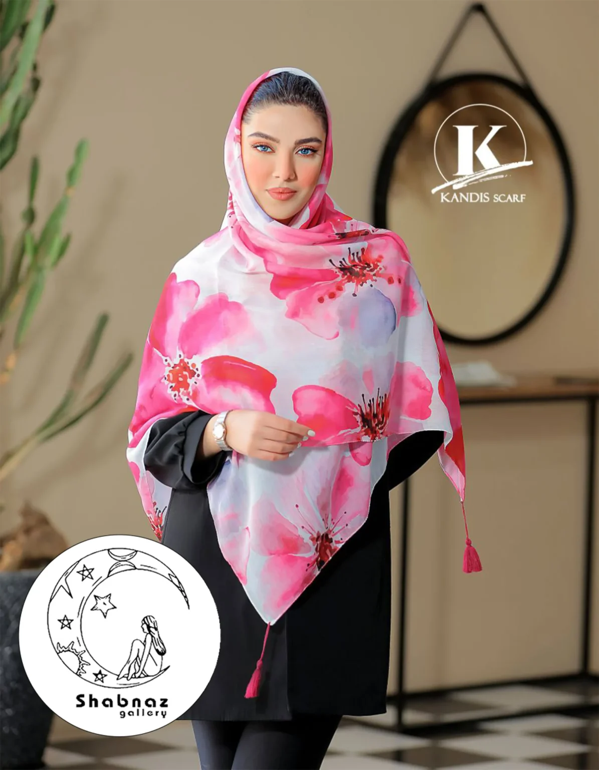 روسری نخی کندیس کد 019
