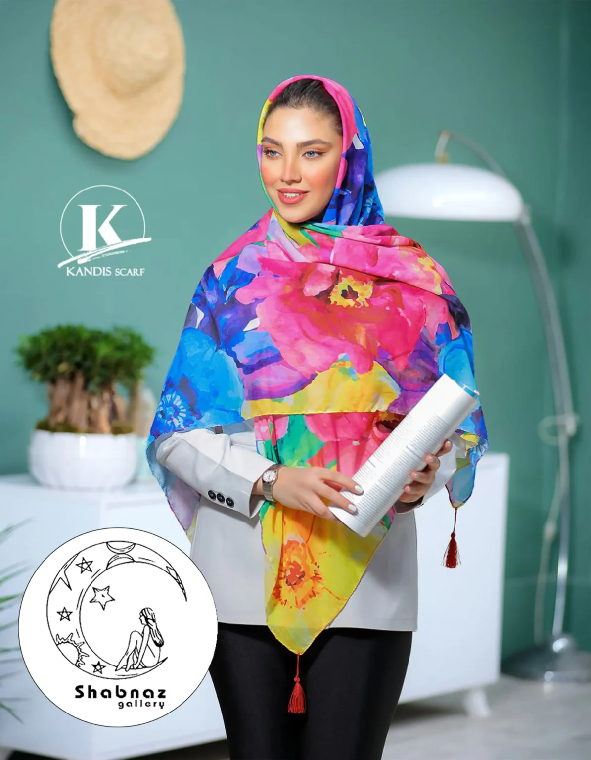 روسری نخی کندیس کد 021