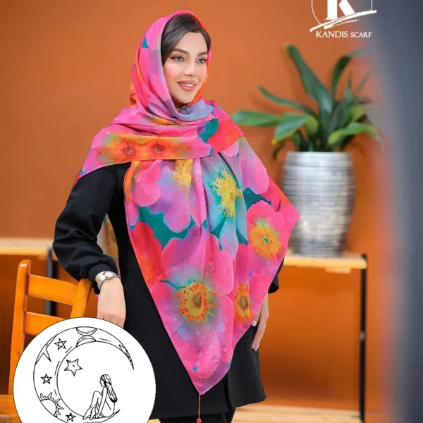 روسری نخی کندیس کد 022