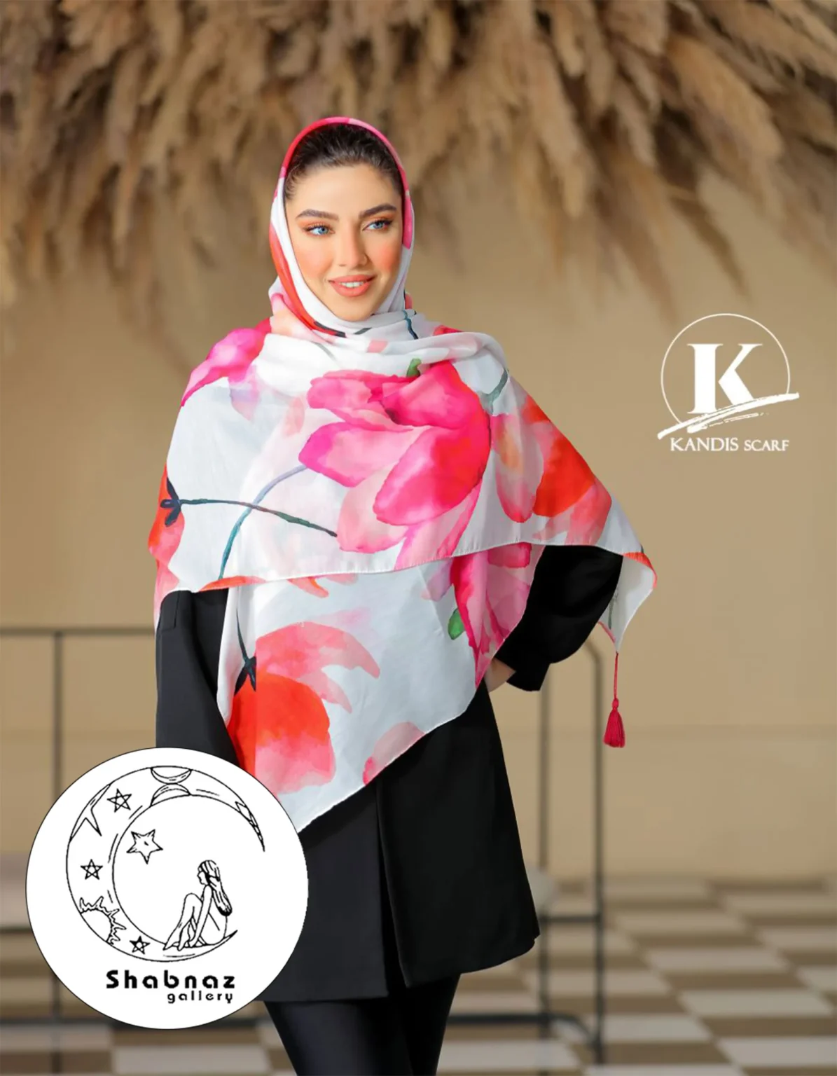روسری نخی کندیس کد 002