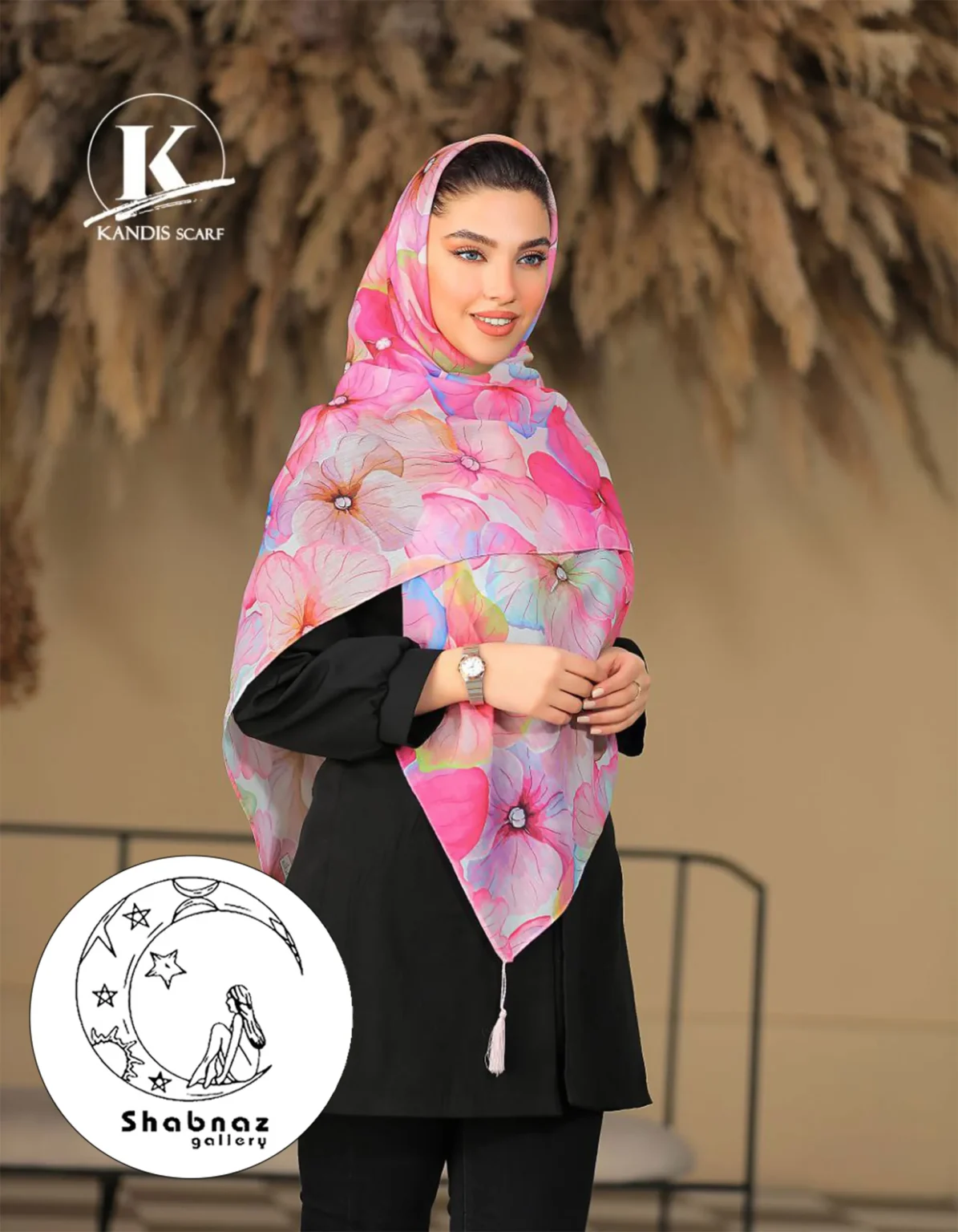 روسری نخی کندیس کد 006