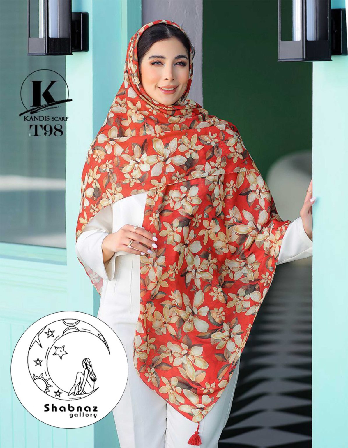 روسری نخی کندیس کد 035