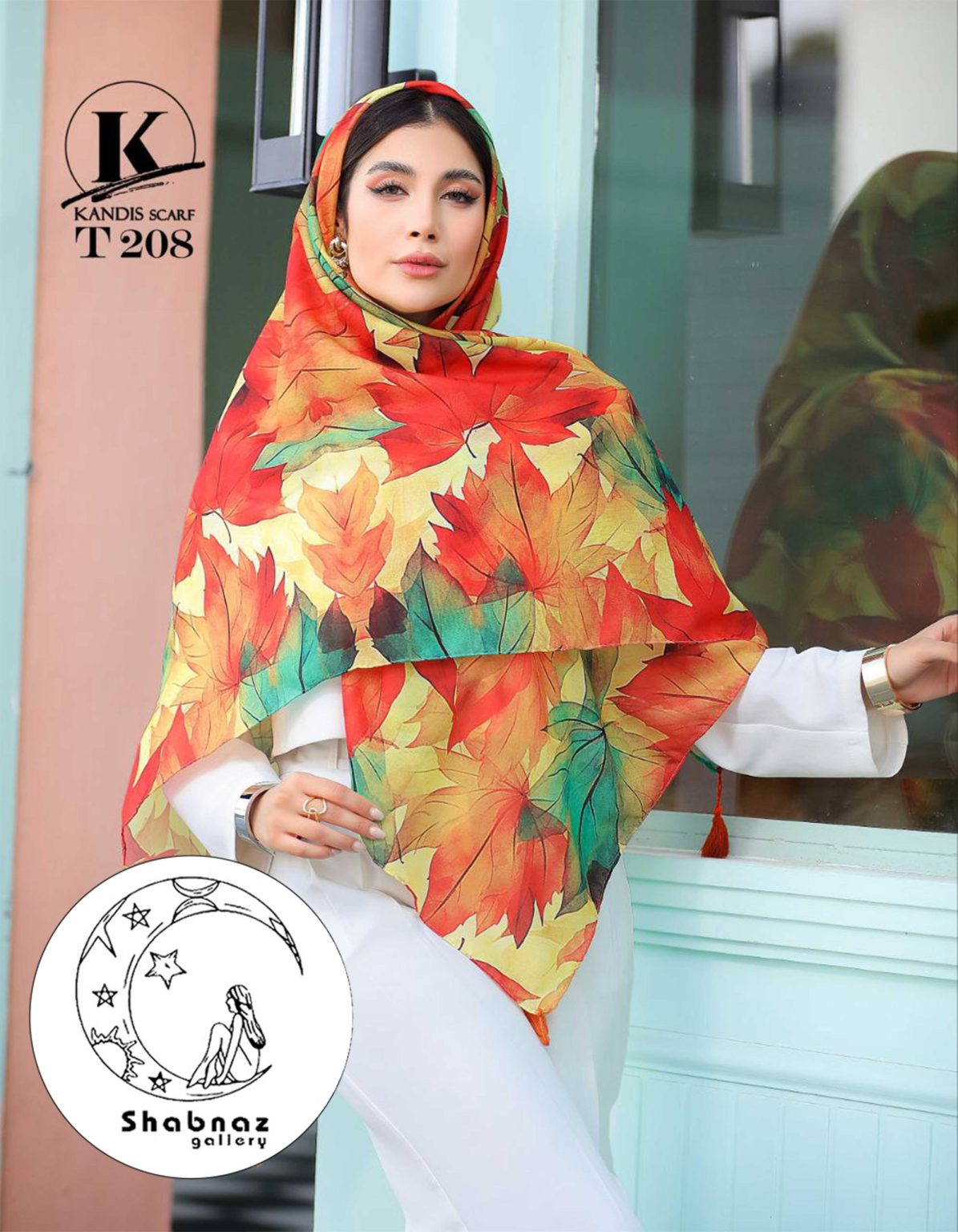 روسری نخی کندیس کد 031